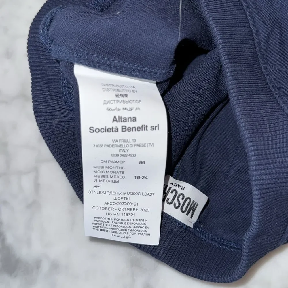Moschino Dark Blue Casual Shorts 18/24M